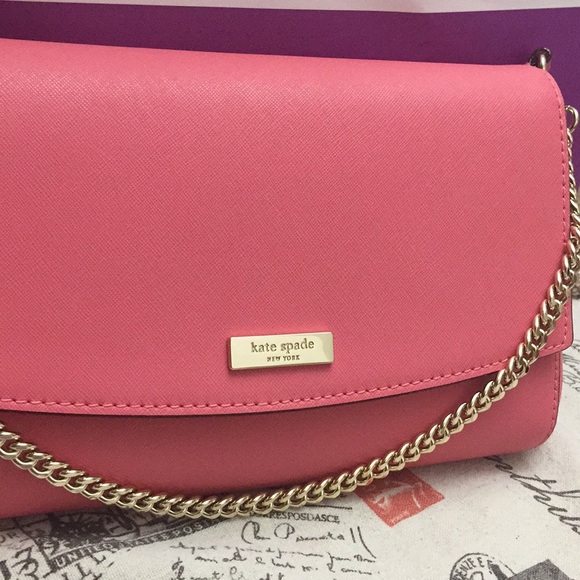 NWT Kate Spade Pink / Gold Crossbody Purse! - Picture 2 of 8
